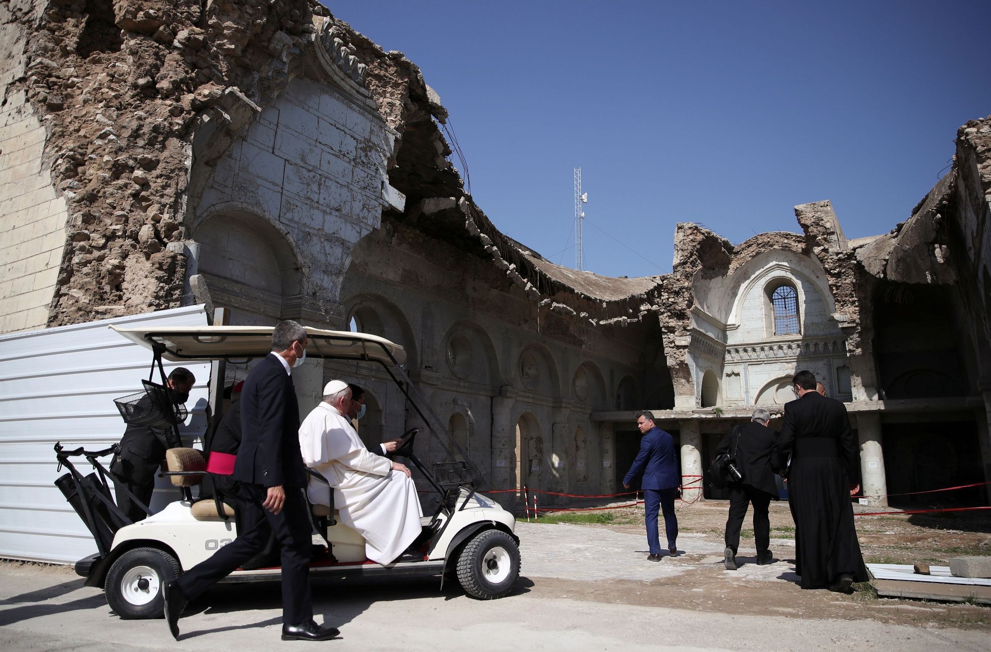 Papež v Mosulu.