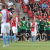 5. kolo fotbalové FORTUNA:LIGY, Slavia - Jablonec: fotbalisté Jablonce se radují z gólu na 1:0.