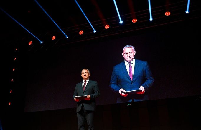 Shromáždění Českomoravské konfederace odborových svazů ve Foru Karlín 5. září 2022.