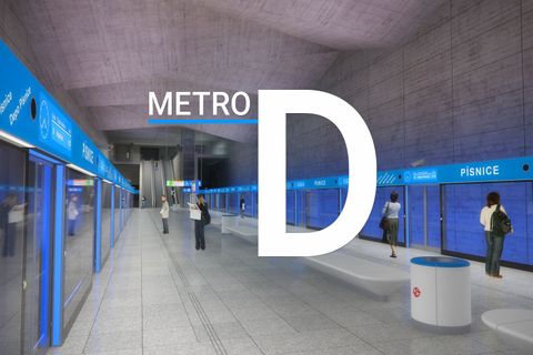 Začala stavba nové linky D. Grafika ukazuje, kam by mohly tunely metra zamířit potom