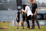 Vévodové zahájili o víkendu sportovní hry na ostrově Kakadu poblíž Sydney.