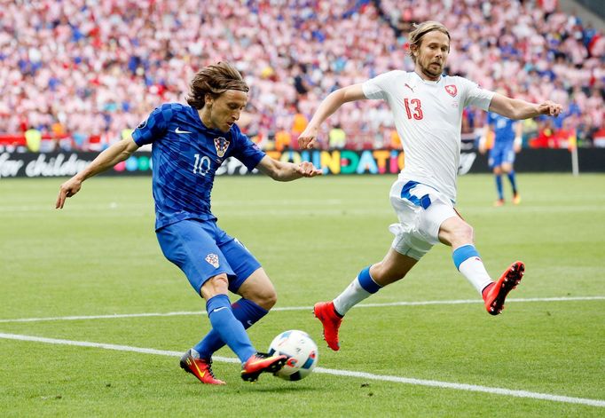 Euro 2016,Česko-Chorvatsko: Jaroslav Plašil - Luka Modrič