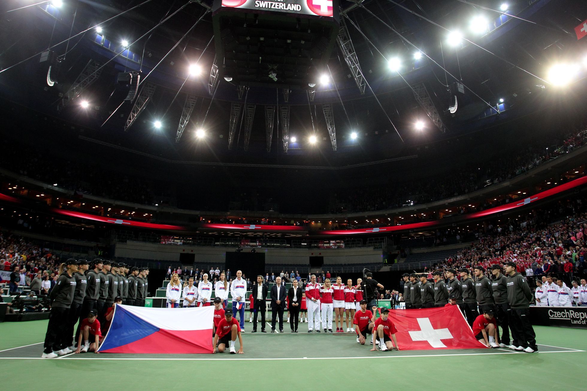 Fed Cup 2018, 1. kolo: Česko - Švýcarsko