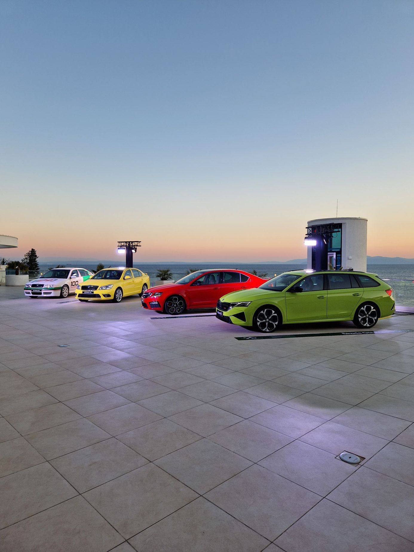 Škoda Octavia RS jízdy Chorvatsko