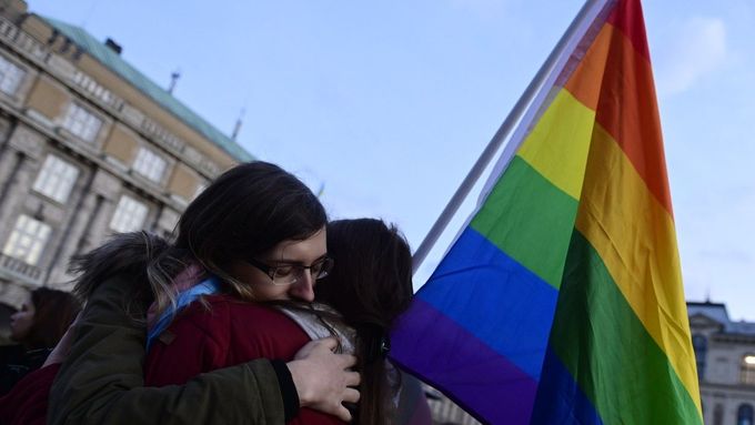 Pochod na podporu LGBT komunity v Praze.