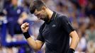 Novak Djokovič v utkání 3. kola US Open 2025
