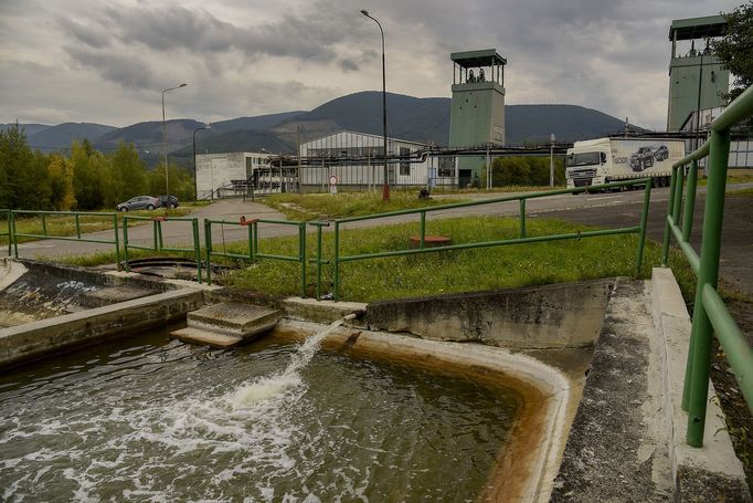 Trojanovice u Frenštátu pod Radhoštěm. Areál uhelného dolu Frenštát, který se bude likvidovat.