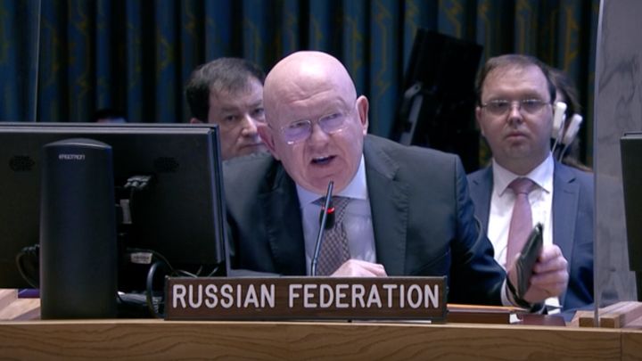 "Je vidět, že mu je to trapné." Jak dříve oblíbený Rus šíří v OSN kremelské lži; Zdroj foto: Associated Press