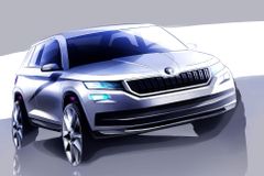 Škoda odtajnila svůj nový model Kodiaq. Zatím ale jen na kresbách