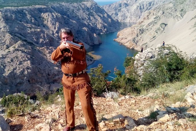 Český vinnetoulog Jan Koten ze Společnosti Karla Maye.