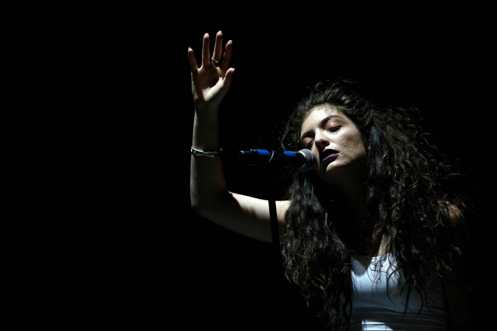 New Zealand singer-songwriter Lorde performs at the Coachella Valley Music and Arts Festival in Indio