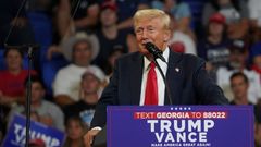 Republican presidential nominee and former U.S. President Trump holds a campaign rally, in Atlanta