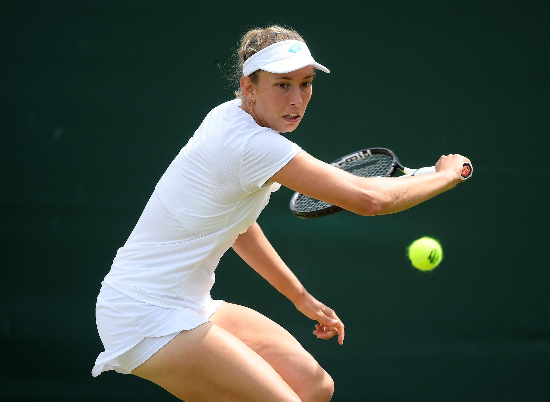 Elise Mertensová v osmifinále Wimbledonu 2019