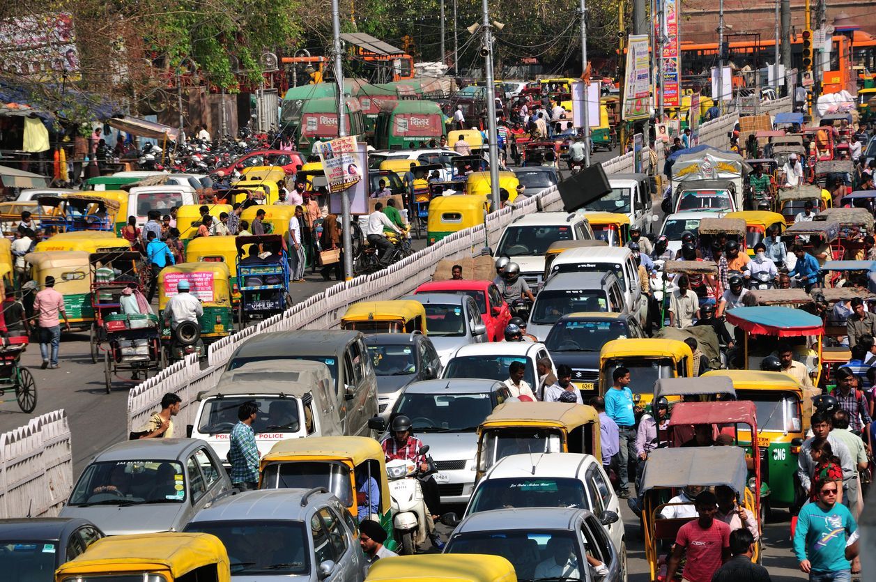 dopravní situace v Indii