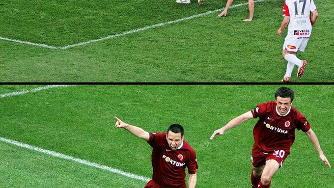 DUBEN - Také fotbalisté Sparty se přiblížili titulu. V důležitém pražském derby porazili brankou Pavla Horvátha Slavii 1:0.