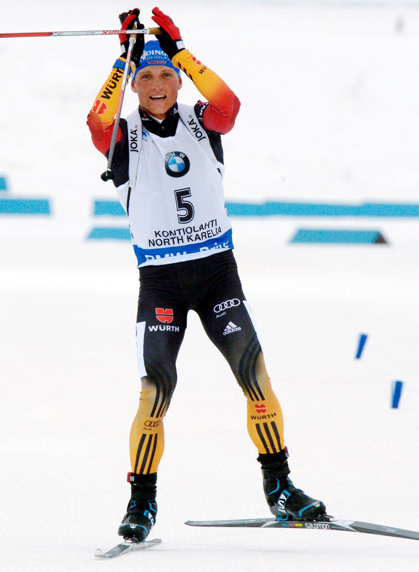 MS biatlonu 2015, stíhačka M: Erik Lesser slaví vítězství