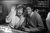 Paul a Michael Jackson při natáčení písně Say Say Say.
