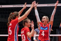 Drama pro Češky. Volejbalistky udolaly Ukrajinu a jsou po 12 letech ve čtvrtfinále ME