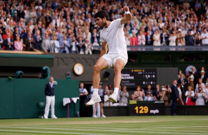 Carlos Alcaraz, finále Wimbledon 2023