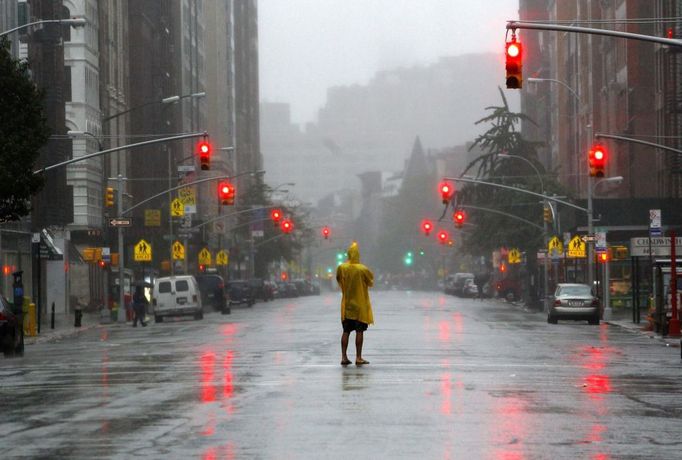 New York stojí v cestě hurikánu Irene.