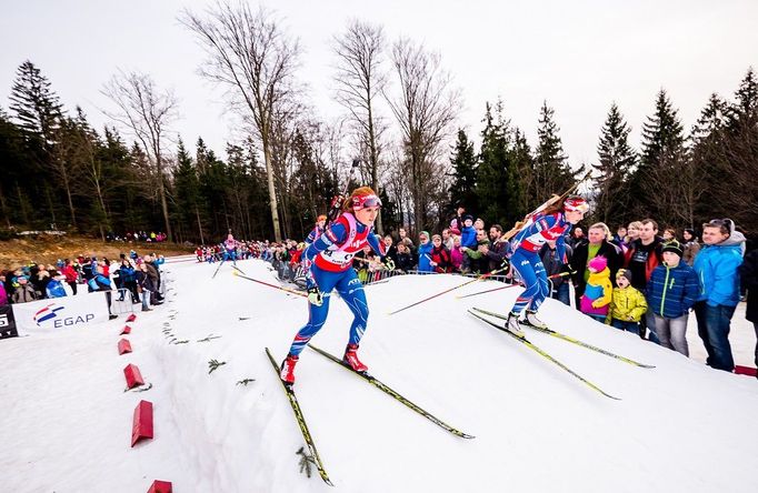 Biatlonová exhibice v Jablonci nad Nisou 2015 (Soukalová)