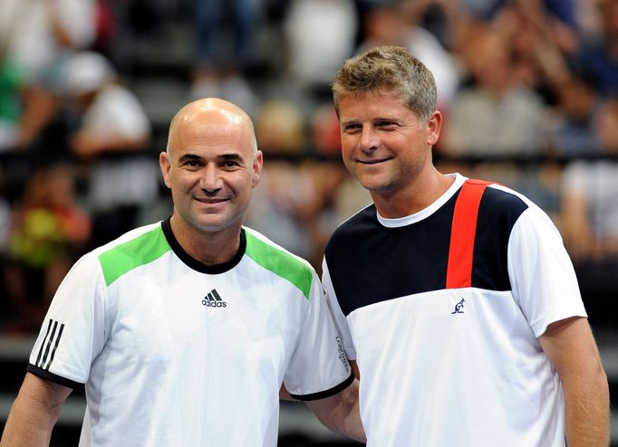 Andre Agassi a Jiří Novák