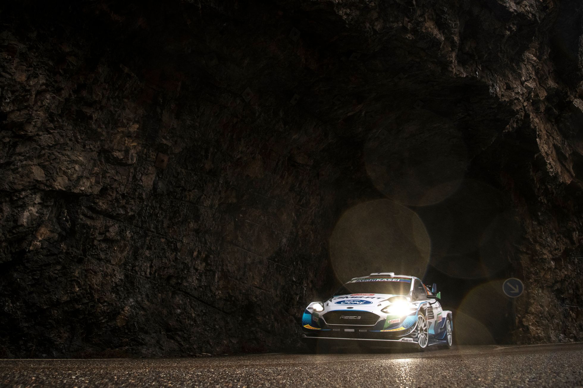 Teemu Suninen (Ford) na trati Rallye Monte Carlo 2021