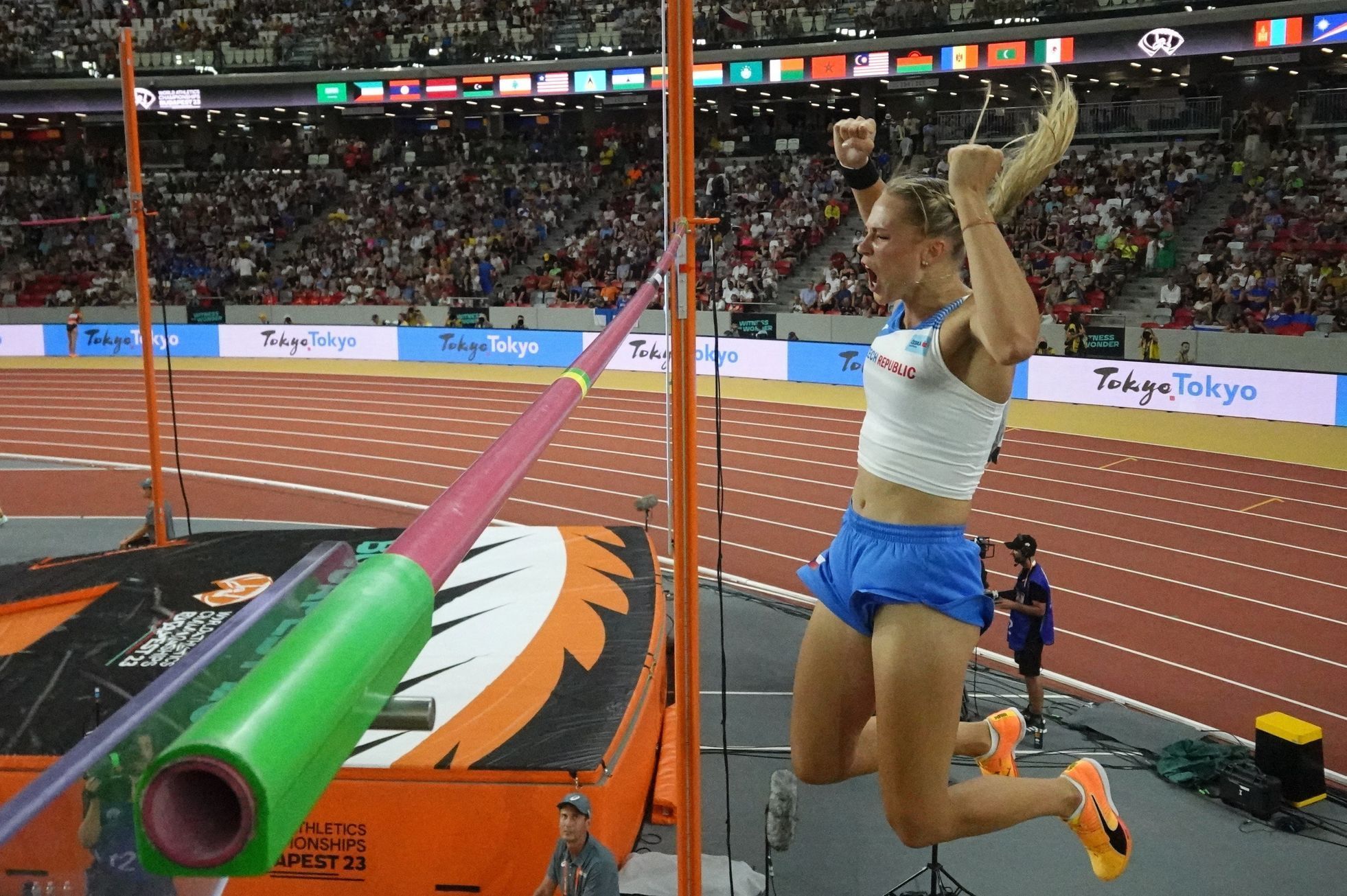 atletika, MS 2023, skok o tyči, kvalifikace, Amálie Švábíková