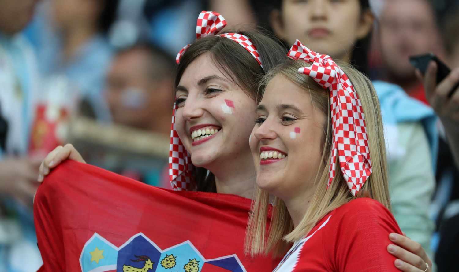 Fanynky na zápase Argentina - Chorvatsko na MS 2018