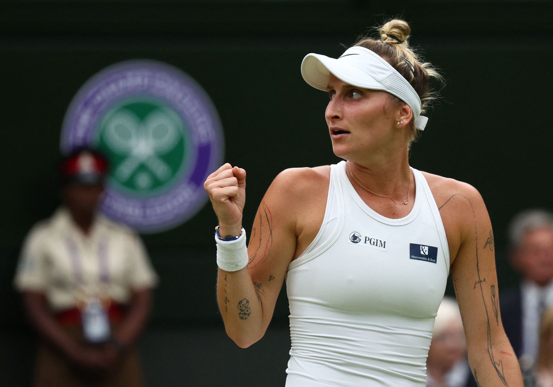 Markéta Vondroušová ve finále Wimbledonu 2023