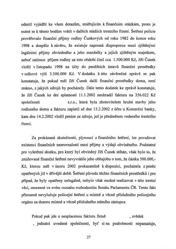 Usneseni o zastavení trestního stíhání - strana 27