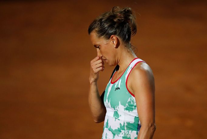 Barbora Strýcová na tenisovém turnaji v Římě 2020.
