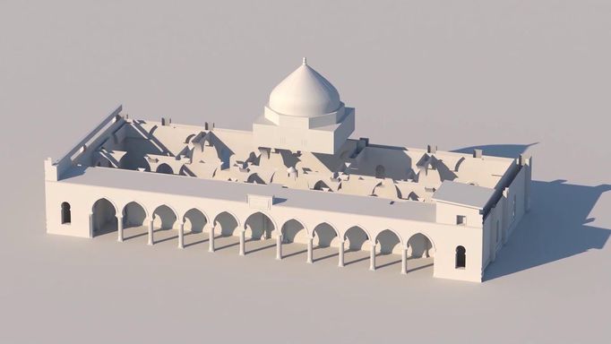 3D Model mešity Al-Nuri