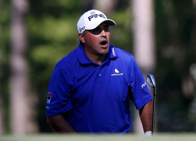 Argentinec Angel Cabrera na turnaji Masters v Augustě