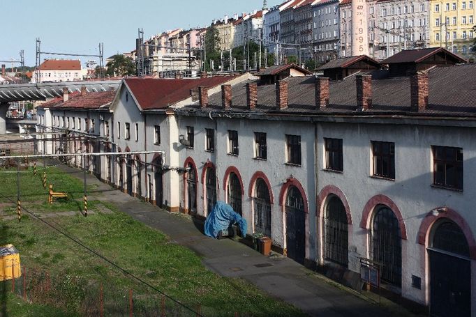 Masarykovo nádraží, dílny.