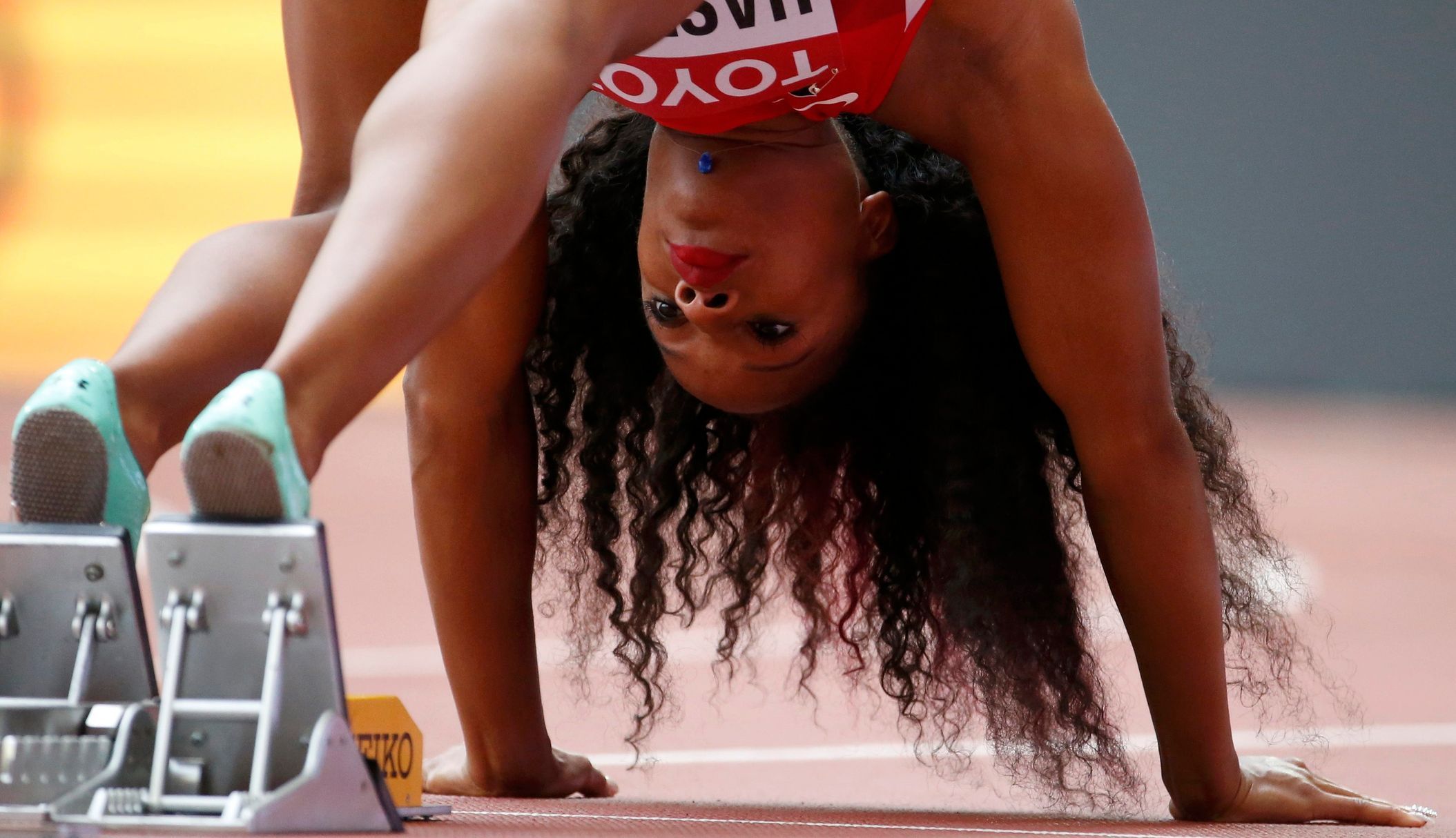 MS v atletice 2015, 400 m př. Ž:  Natasha Hastingsová, USA