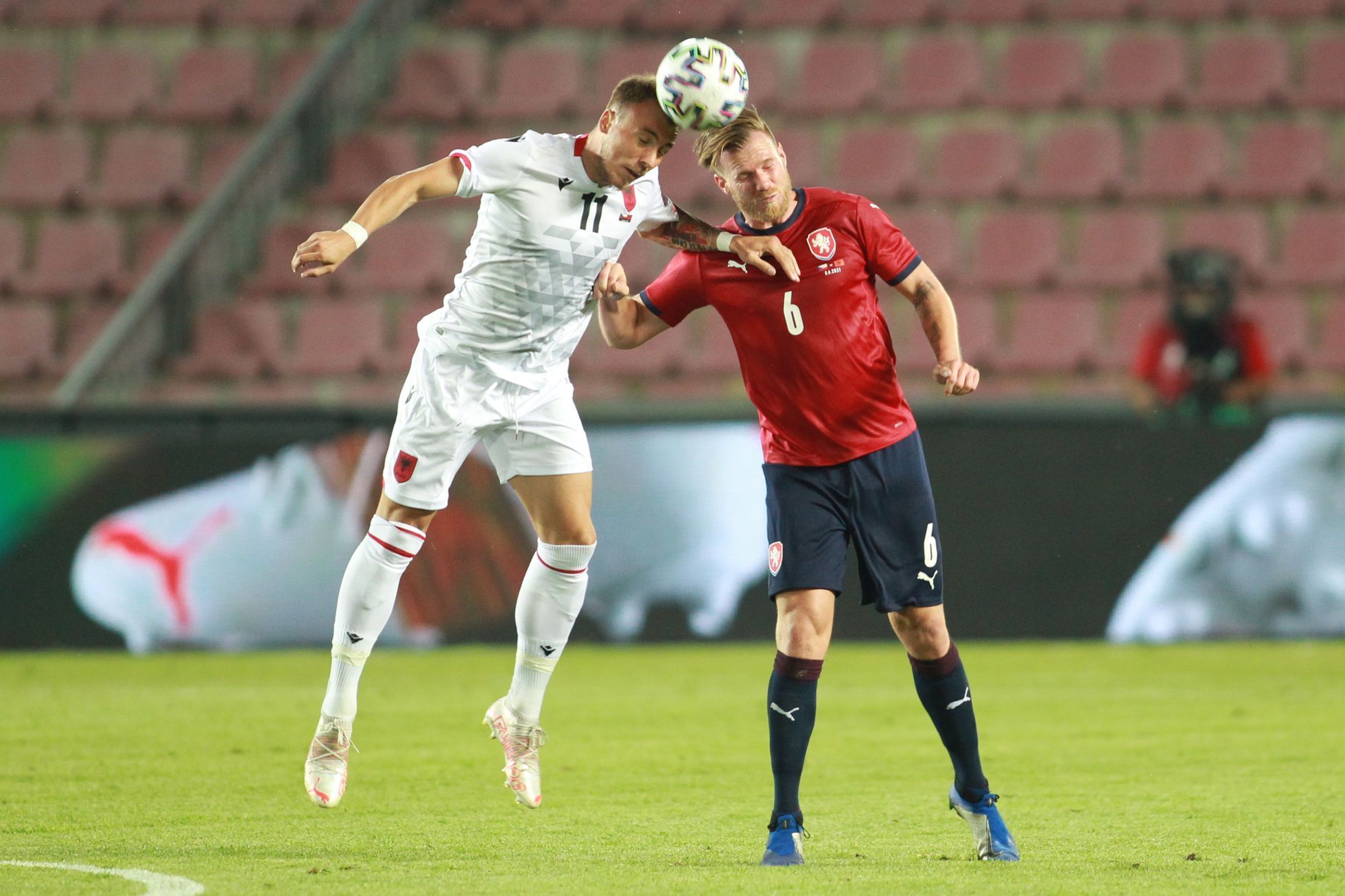 Tomáš Kalas v zápase Česko - Albánie