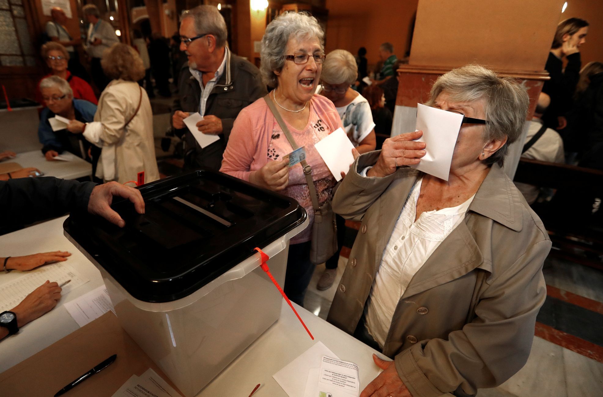 Španělsko Katalánsko Barcelona referendum