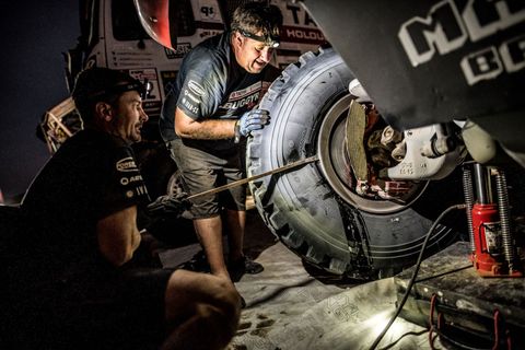 Mechanici Buggyry na Rallye Dakar 2018