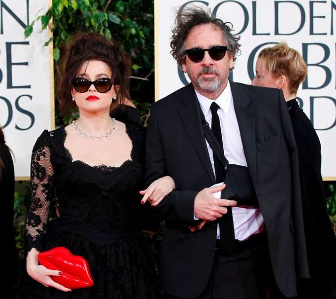 Helena Bonham Carter s manželem Timem Burtonem.