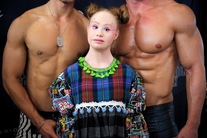 Modelka Madeline Stuart  s downovým syndromem se stala jednou z hvězd New York Fashion Weeku. Září 2018.