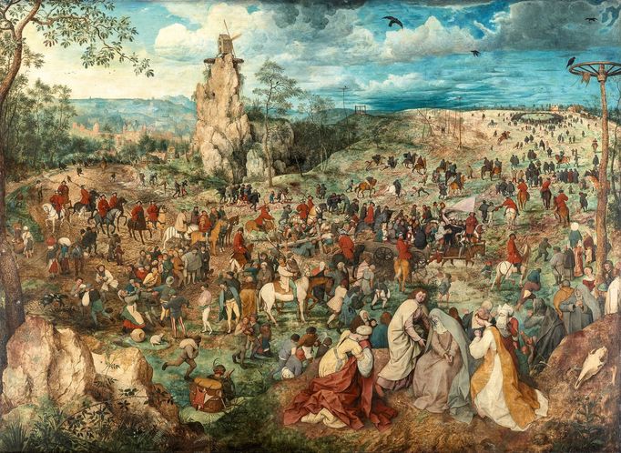 Pieter Bruegel starší: Nesení kříže, 1564