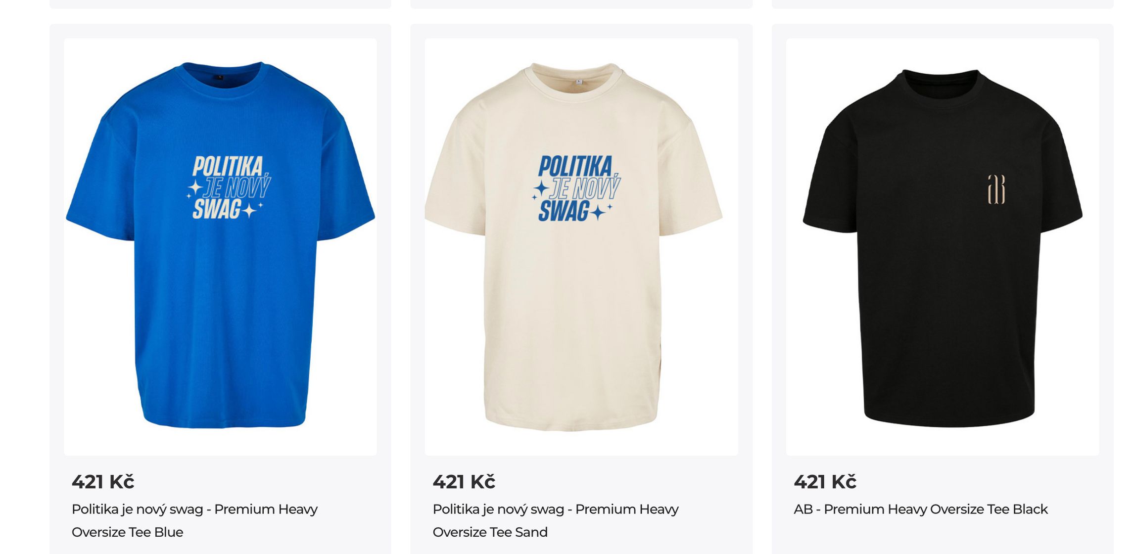 Andrej Babiš, merchandising, merch,