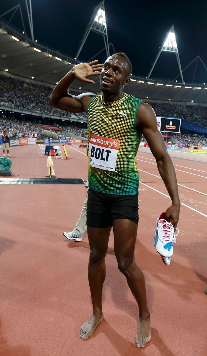 Diamantová ligy Londýn 2013, 100 m: Usain Bolt