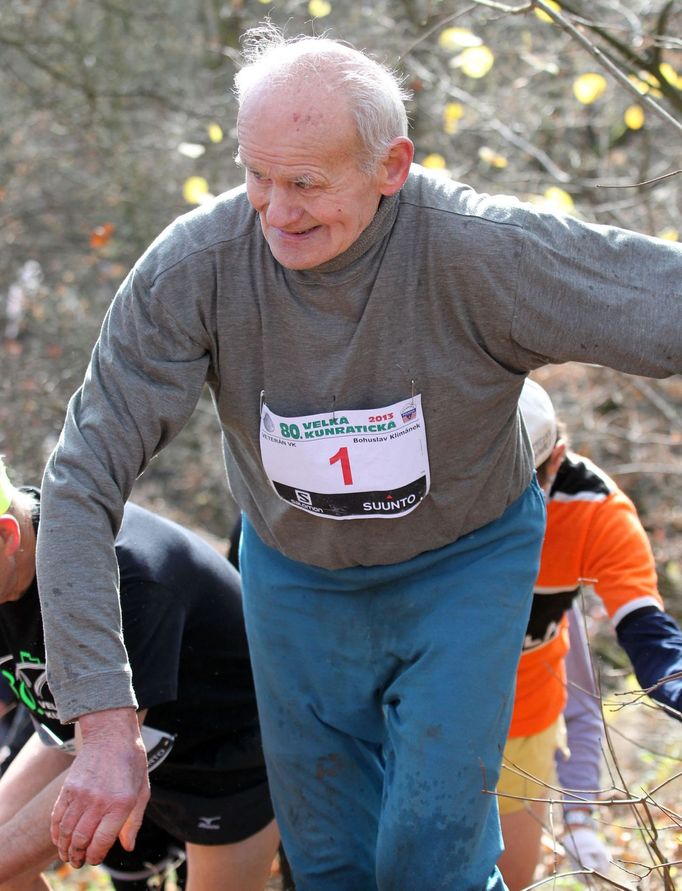 Velká Kunratická 2013: Bohuslav Klimánek, který má na svém kontě nejvíc startů