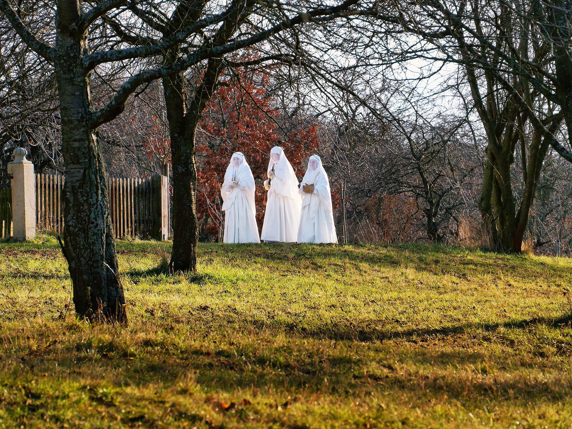 Advent ve skanzenu v Kouřimi. Mýtické postavy a zvyky na fotkách, prosinec 2023