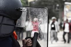 Policie nemůže nikdy prohrát, tvrdí pražský těžkooděnec
