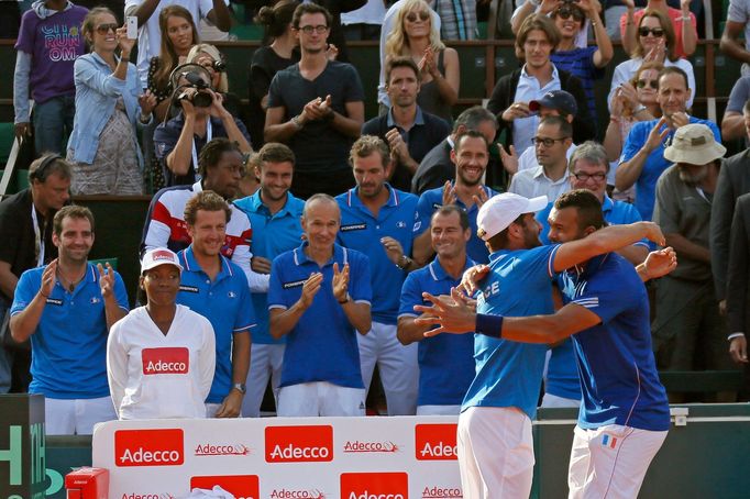 DC, Francie-ČR: Jo-Wilfried Tsonga a nehrající kapitán Arnaud Clement