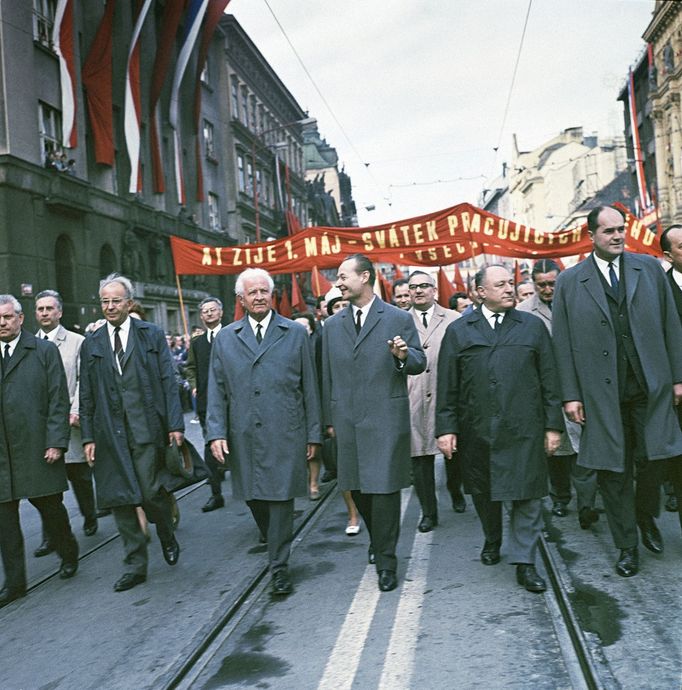 Alexandr Dubček co by vysoce postavený funkcionář KSČ (před srpnem 1968). Fotografie ze života Alexandra Dubčeka