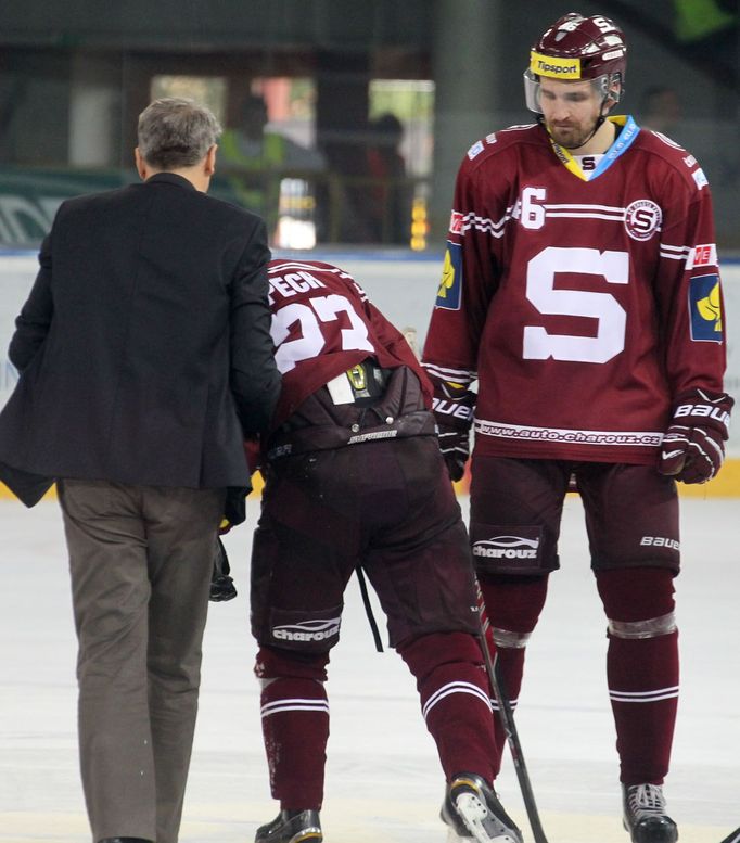 TELH, Sparta-Olomouc: zraněný Lukáš Pech